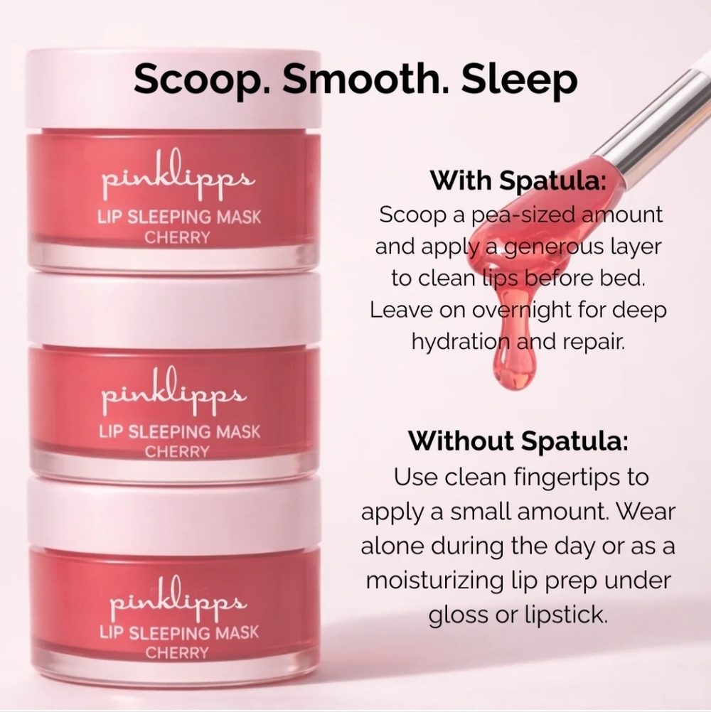NIB Pinklipps Cherry Lip Sleeping Mask, 0.15G - Picture 3 of 3